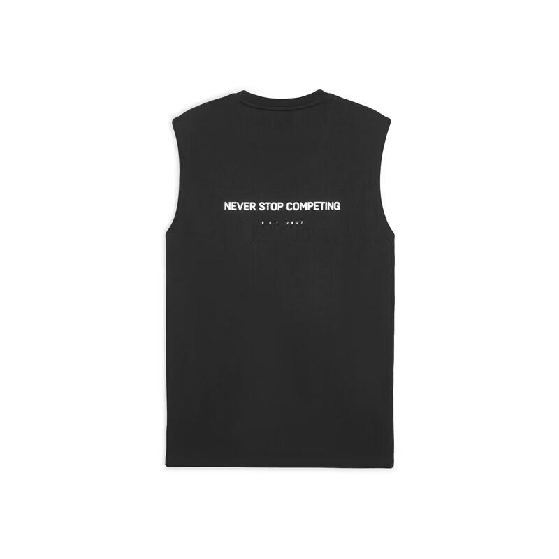 PUMA HYROX Men's Black Pure Cotton Round Neck Sports Vest