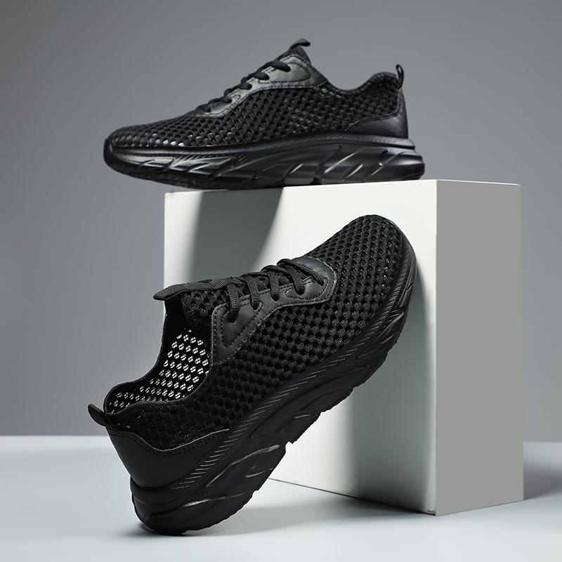 Summer Men's Large Size Sports Shoes Breathable Casual Shoes Flying Weaving Outdoor Running Shoes