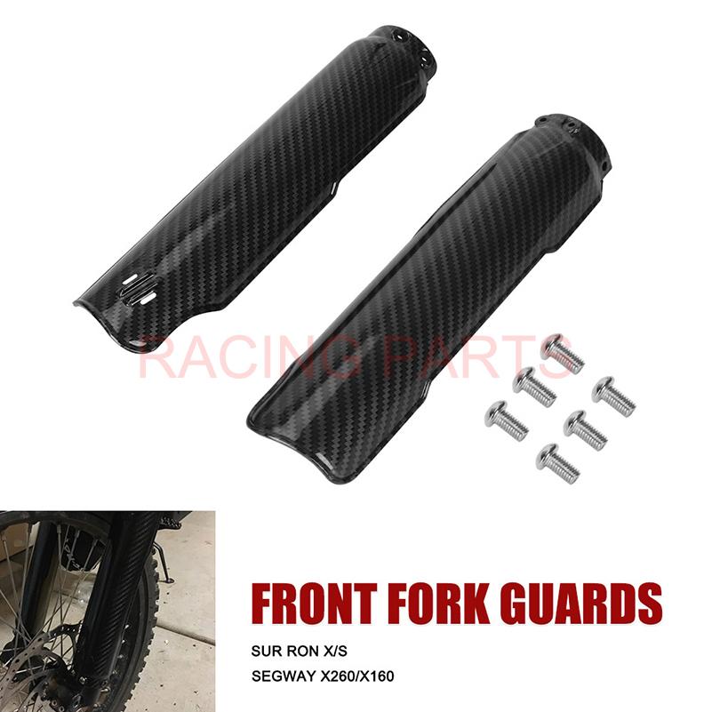 Front Fork Guards Cover Protector Fit for Surron for Light Bee X/S Dirt Bike, Shock Protection Front Fork Cover with Screws