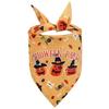 1×Halloween Dog Bandana Pet Triangle Scarf Pumpkin Ghost Pattern Adjustable Dog Bib Costume For Small Medium Dogs Cats Accessory