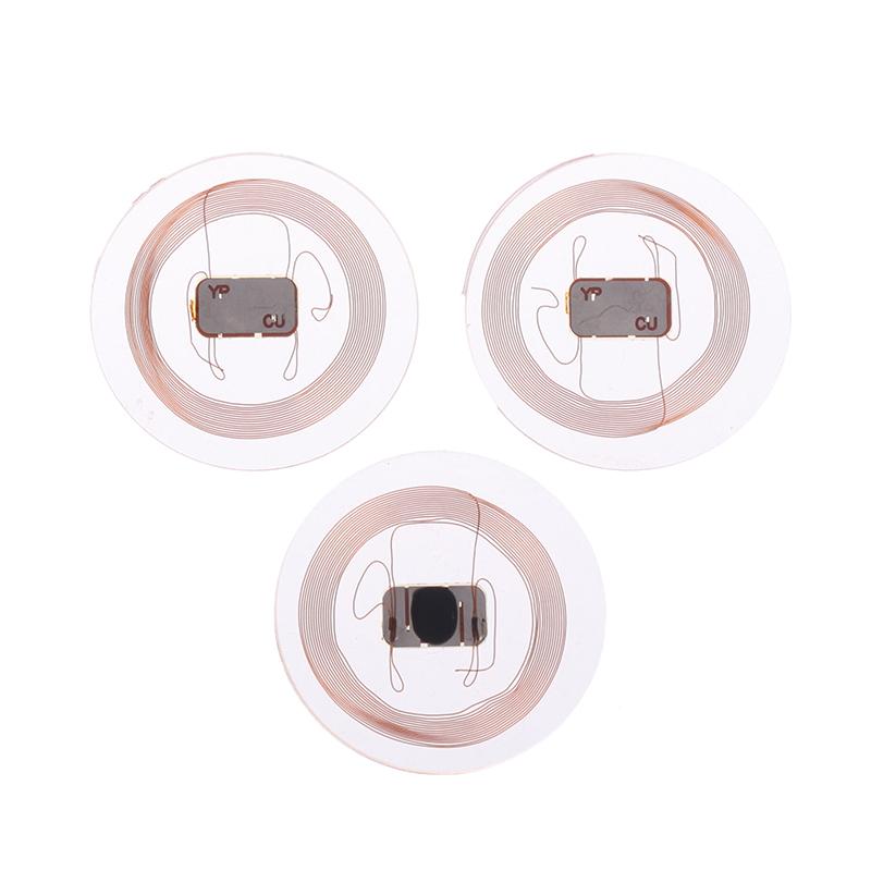 5/10 szt. Cuid NFC Tag 25 mm Przezroczysta karta moneta Etykieta NFC do breloków zbliżeniowych Tagi Kontrola dostępu Super Cienki NFC