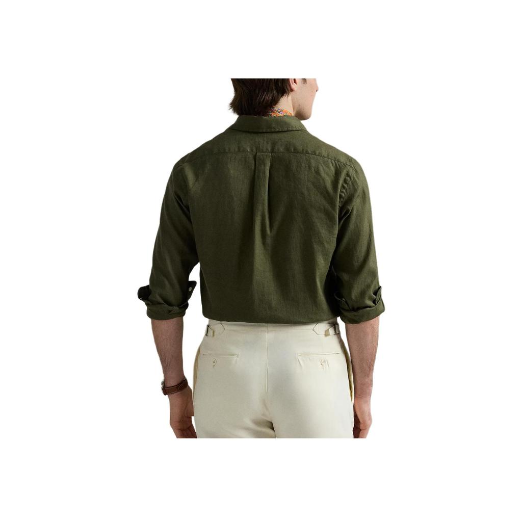 Polo Ralph Lauren Lightweight Breathable Logo Embroidered Polo Shirt Men shirts Green 710967608-002