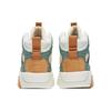 Anta Flame 3.0 Leather Slip Resistant Abrasion Resistant High Top Skateboard Shoes Women's White Orange Green 122248088-5