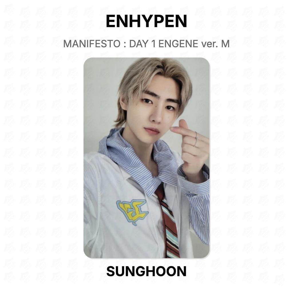 ENHYPEN MANIFESTO : DAY 1 ENGENE ver. M Official Photocard