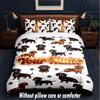 Other Similar Designs Theme Custom Text Or Name 3Pcs Bedding Set,1 Flat Sheet & 2 Pillowcases Personalized Home Bedding