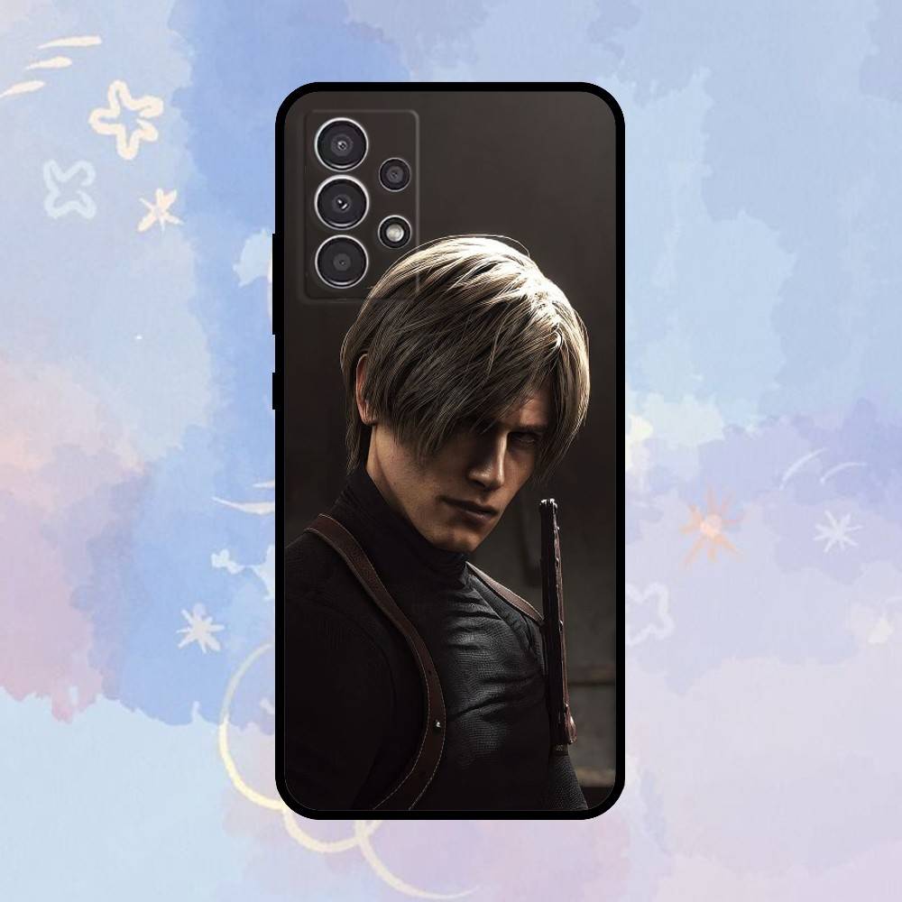 

AAA Hot Game Cool Man Leon Scott Kennedy Phone Case For Samsung Galaxy A73,A72,A71,A70,A53,A52,A51,Others Soft Black Cover Samsung a32 5g
