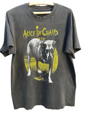 Alice In Chains Band Rare Design Shirt - Charcoal Unisex Short Sleeve Tee S-3XL