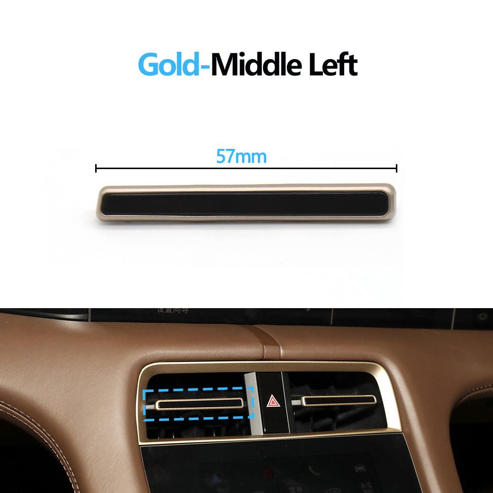 Car Middle Air Conditioning Central AC Vent Grille Air Vent Trim Strip For Porsche Taycan 9J1 2019 2020 2021 2022 2023