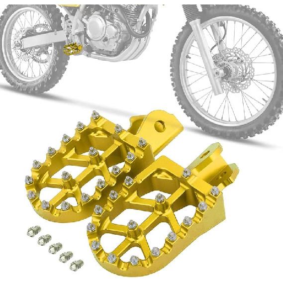 Dirt Bike Foot Pegs,Motorcycle Footpegs Wider Foot Rest Pedal CNC for CRF250F 19-23 XR150L 15-23 HAWK 250 CRF150F CRF230F 03-19 Red