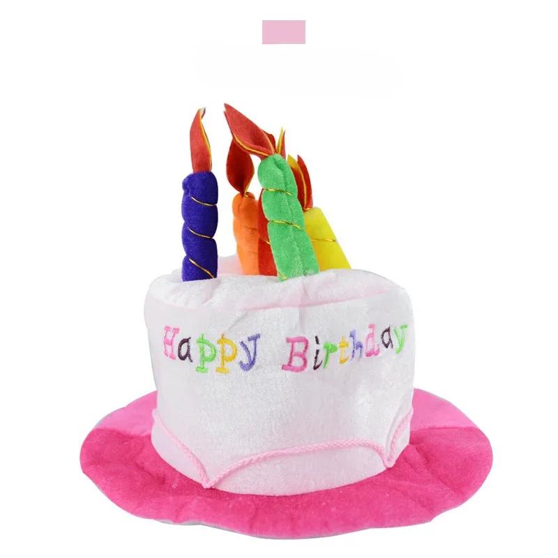 Geburtstagskuchen-Hut mit Kerze, Stirnband, Party-Foto-Requisiten, Kopfschmuck für Erwachsene und Kinder, Cosplay, Lustiges Geburtstagsgeschenk, Haarschmuck