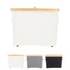 Toilet Paper Storage Basket with Lid Handle Foldable Standing Easy Assembly Toilet Paper Container B