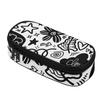 Pencil Pouch Neat Design 300D Polyester Secure Zipper Closure with Main Compartment Mesh Pocket and Pen Slots for Daily School Use