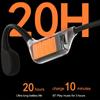 IPX8 Waterproof Swimming Headphones 32GB Wireless Bone Conduction Earphone Bluetooth 5.4 Headset For Diving Sports Cycling