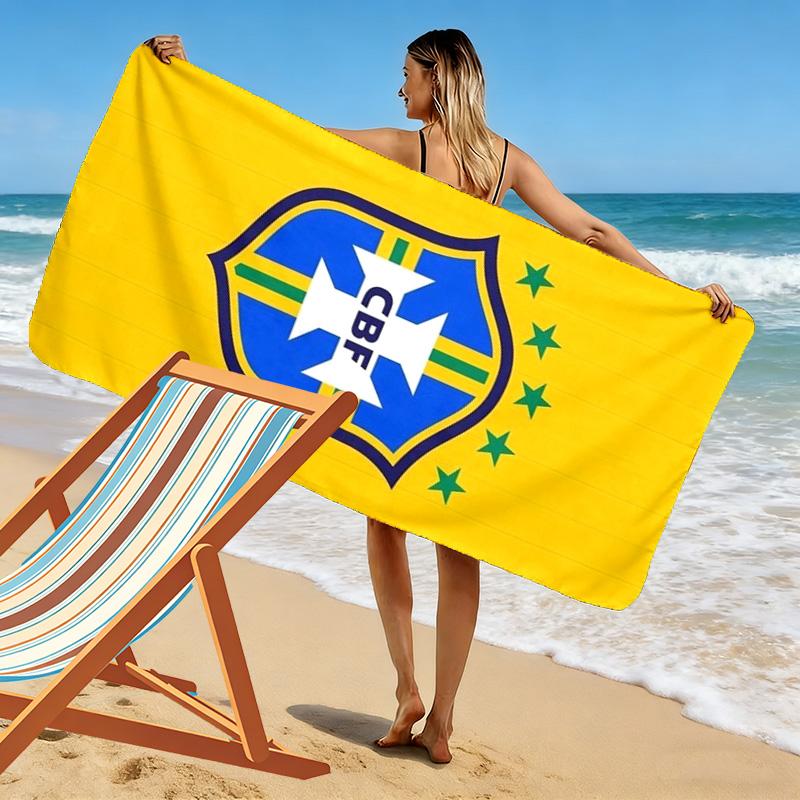 CBF Print Strandtuch, Großes Weiches Schnelltrocknendes Handtuch für Strand Camping Schwimmen