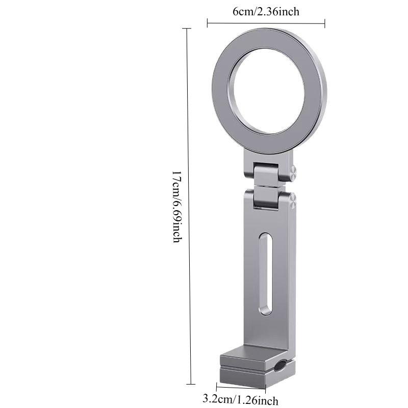 1PC Magnetic Mobile Phone Holder Plastic Folding Rotary Travel Portable Desktop Holder