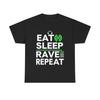 Eat Sleep Rave Repeat Tee: EDM Music Festival Streetwear