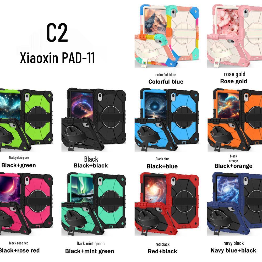 Lenovo Xiaoxinpad M11 Drop-proof Case with 360° Rotating Stand & Hand Strap
