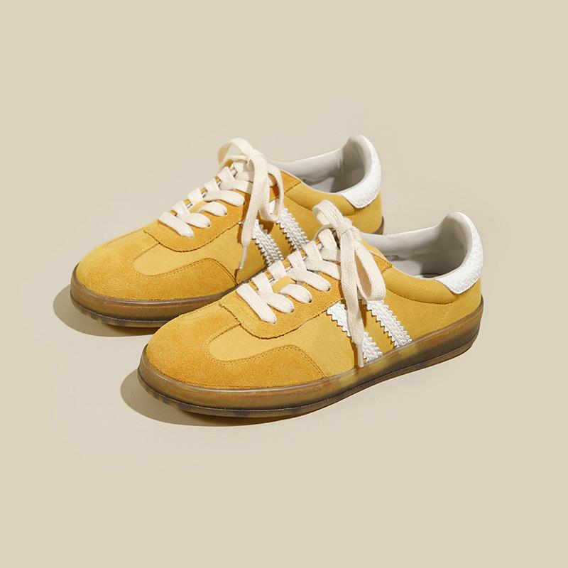 New women's shoes retro leather versatile sports casual low-top women's shoes