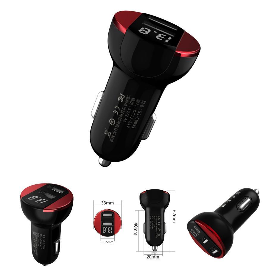 Premium Quality Car Charger With 5v/2.4a Quick Charge And Dual Usb Ports For All Devices