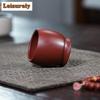 110ml Yixing Lila Ton Bambus Teetasse Traditionelles Teeschalen-Set Tassen Tee-Verkostung Dufttasse Jianzhan Meistertassen Teegeschirr
