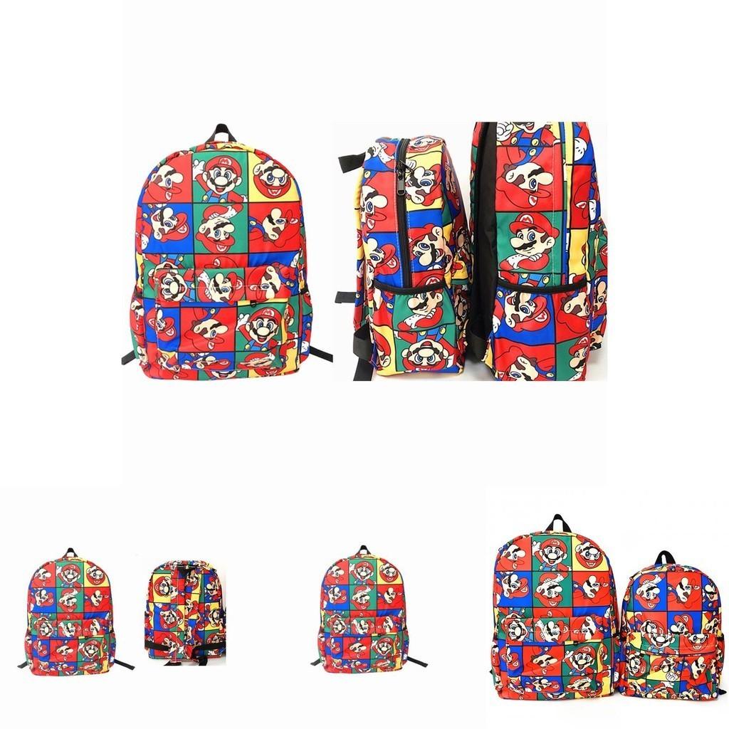 Super Mario Bros Rucksack Kinder Schultasche Weihnachtsgeschenk Verstellbare Träger!