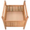 Vidaxl Bench With Storage, 49X48X49 Cm, Solid Walnut Wood