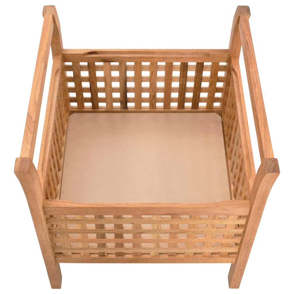 Vidaxl Bench With Storage, 49X48X49 Cm, Solid Walnut Wood