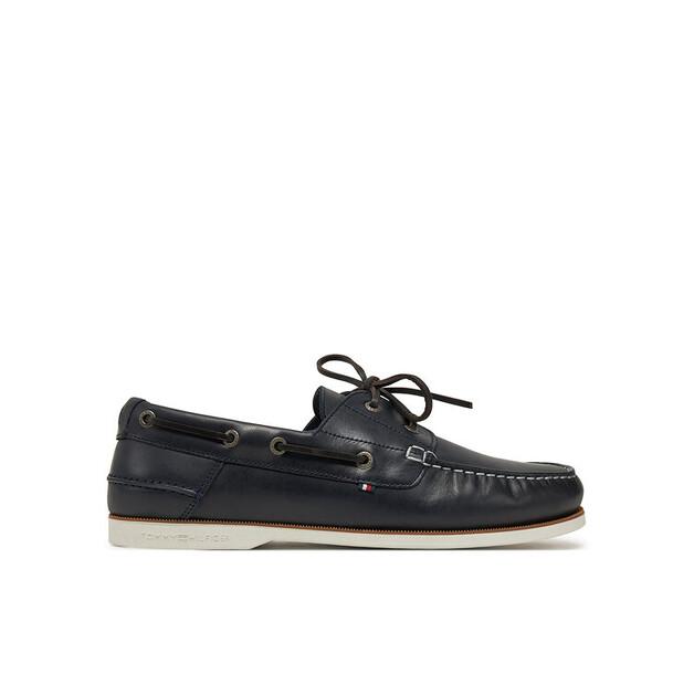 

Полуботинки Tommy Hilfiger Th Boat Shoe Core Lth FM0FM05569 тёмно-синий EU 42