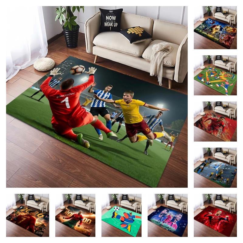 Fußballspiel Torwart Spieler Druck Rutschfest Groß Wohnzimmer Teppich Weich Verschleißfest Sport Sofa Schlafzimmer Heimdekoration Boden Teppich