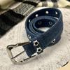 Star Hollowed Pin Buckle Retro Jeans Belt Wide Denim Belt Metal Buckle Belts  Clothing Accessories