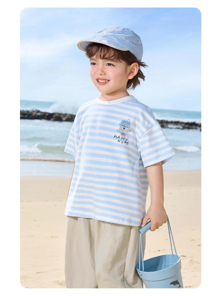 European Boy's 2026 Summer Short-Sleeve T-Shirt: New Toddler & Children's Thin Top