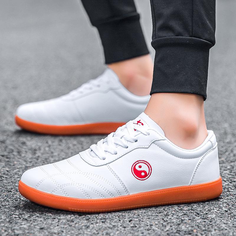 

Tai Chi Shoes Board Soft Cow Tendon Sole Men s Women s Leather Surface Thickened Anti Slip Martial Arts 35