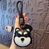 Hanger Pu Leather Puppy Keychain Cat Bag Pendant Lovely Leather Dog Pendant  Bag Ornament