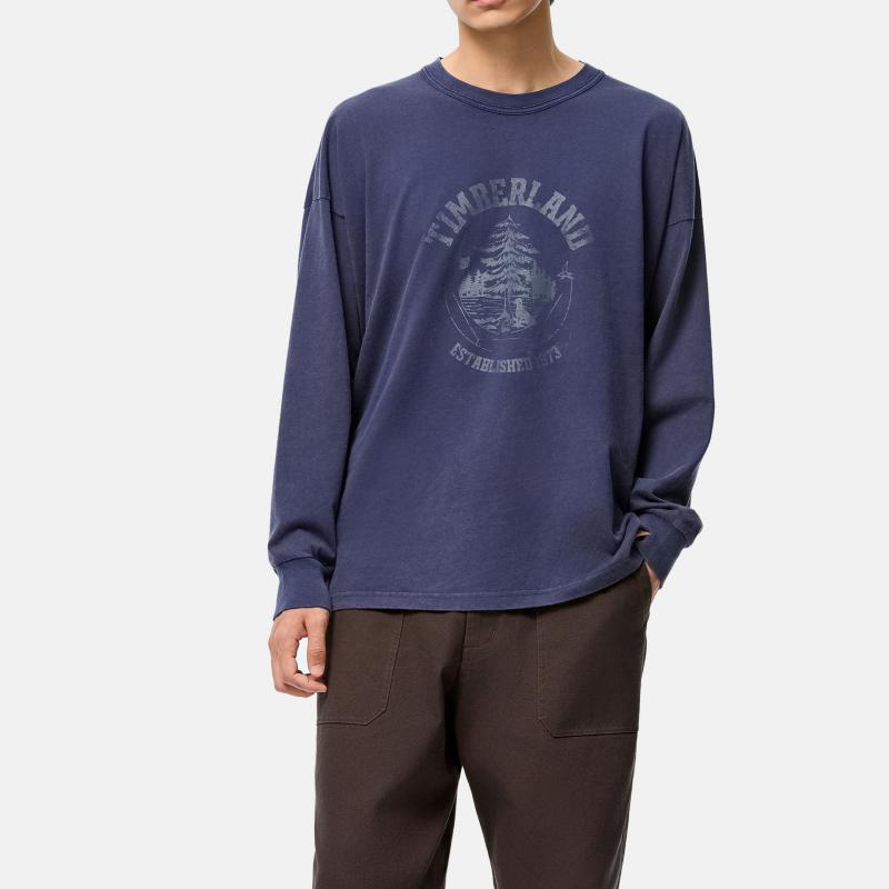 Timberland Tokyo Design Collective Einfach Bequem Vielseitig Brief Langarm T-Shirt Unisex Oberteile TB0A2EZ14511