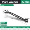 Durable Ratchet Wrench 8-32mm Plum Blossoms Open Combination Wrench Two-Way Double Fast Ratchet Wrench Auto Repair Tools