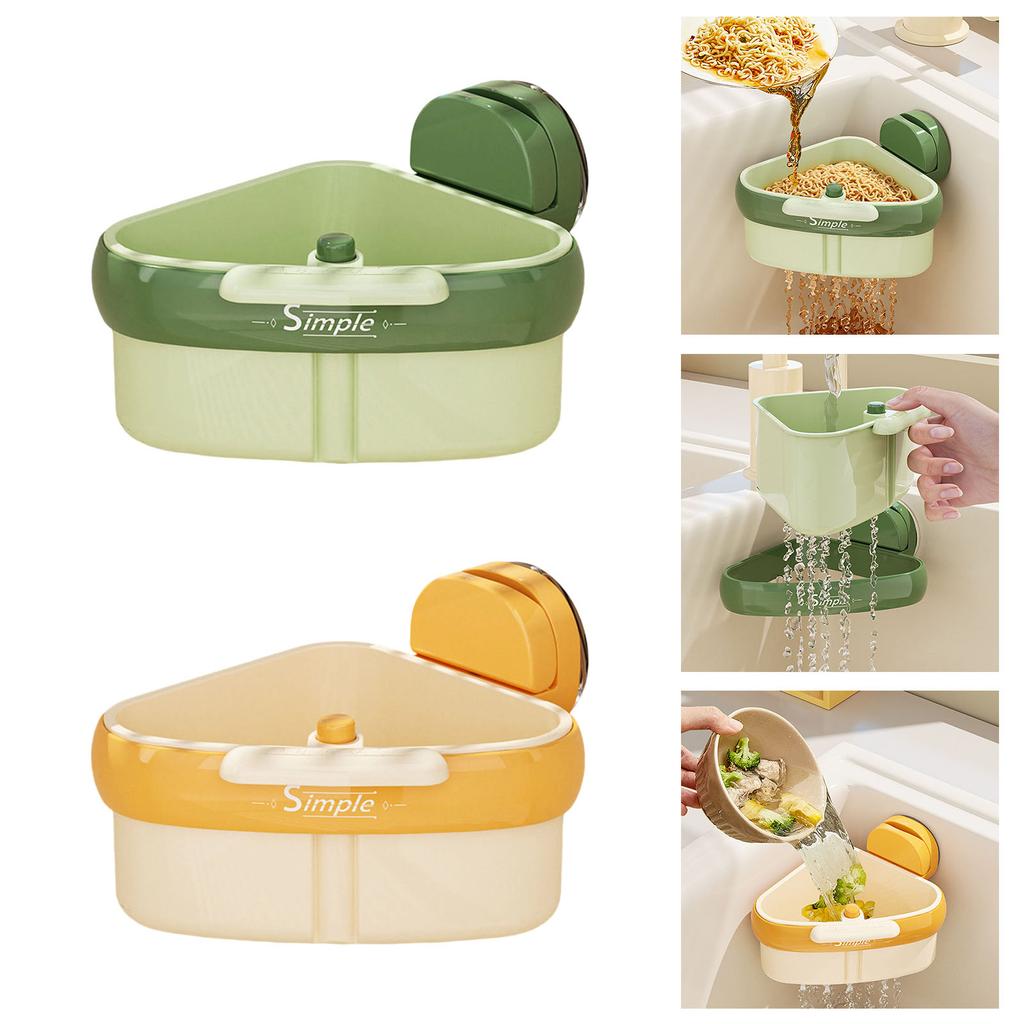 Suction Sink Strainer Basket Efficient Food Scrap Filter Durable ABS Kitchen Drain Organizer
