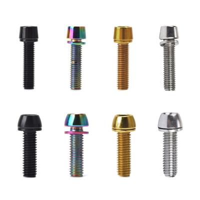 5x20mm/M6x20mm Fahrrad Vorbau Schrauben mit Unterlegscheibe Fahrrad Lenkerteil Fahrrad Scheibenbremssattelschrauben Fahrrad Vorbauschrauben
