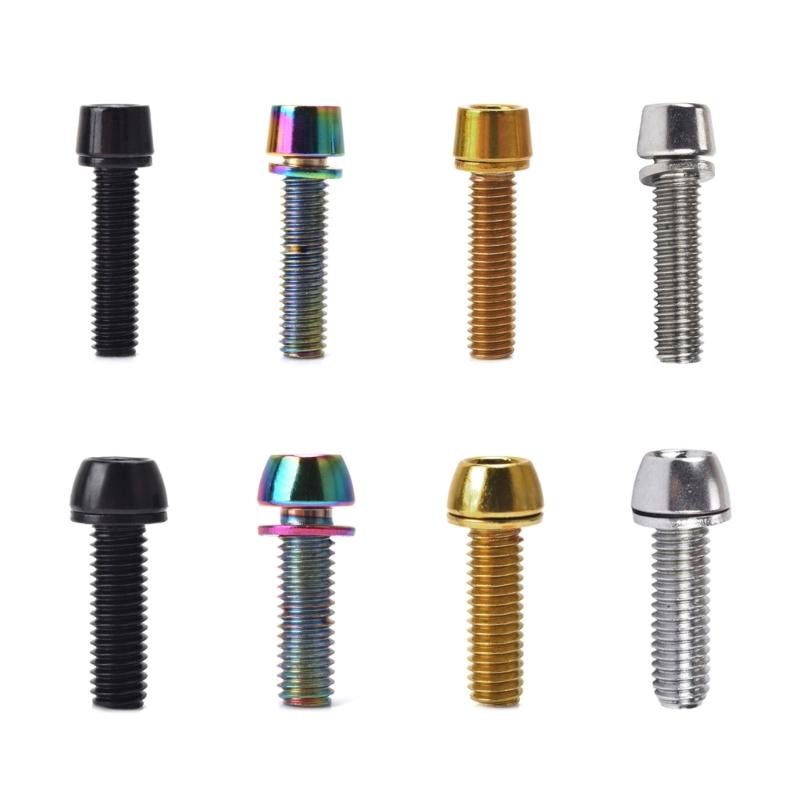 10Pcs/pack Bike Socket Screw 5x20mm/M6x20mm Stem Bolts, Steel Bike Stem Screws