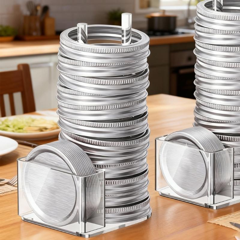 Acryl-Einmachglasdeckel-Organizer für effiziente Lagerung und Organisation Platzsparender Lagerregal für Einmachdeckel