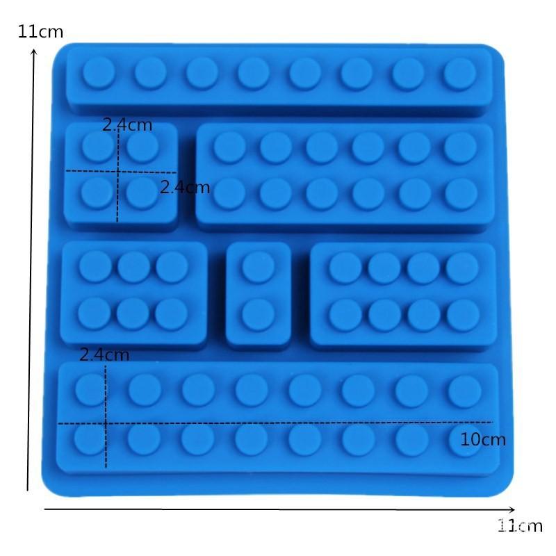 

1 Piece Silicone Building Blocks Robot 3D DIY Mold Chocolate Tray Jelly Brownie Dessert Pastries Mould Cake Decoration Tool