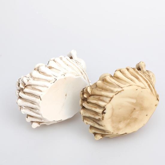 Organizzatore da Scrivania Funzionale Portacenere Teschio, Vassoio Portagioie Spettrale in Resina, Vassoio Portaoggetti con Texture Ossea Realistica per Chiavi Portacaramelle, Bar di Casa Scrivania Tavolo