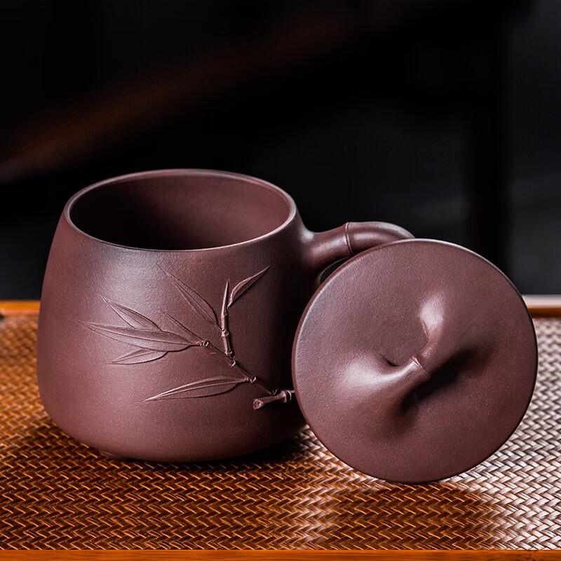Artisan Zisha Clay Shípiao Tea Set with Bamboo Knot Design