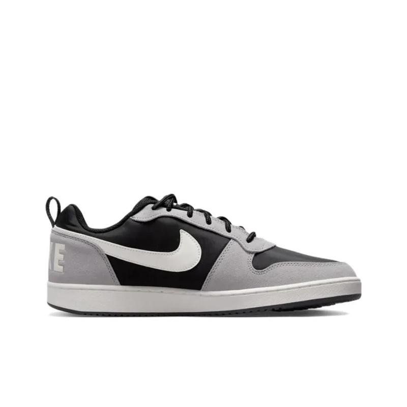 Nike Court Borough Low Premium Comfortable Versatile Non-Slip Durable Low-Top Casual Shoes Kids sneaker Black Gray 845881-005