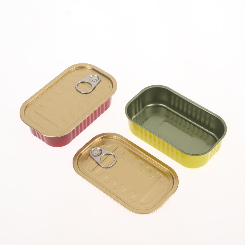 2 Stück Metall Rechteckig Leer Mini Blechdose Versiegelte Lebensmittel Dose Mit Zugring Deckel Mehrzweck Kleiner Organizer Aufbewahrungsbox
