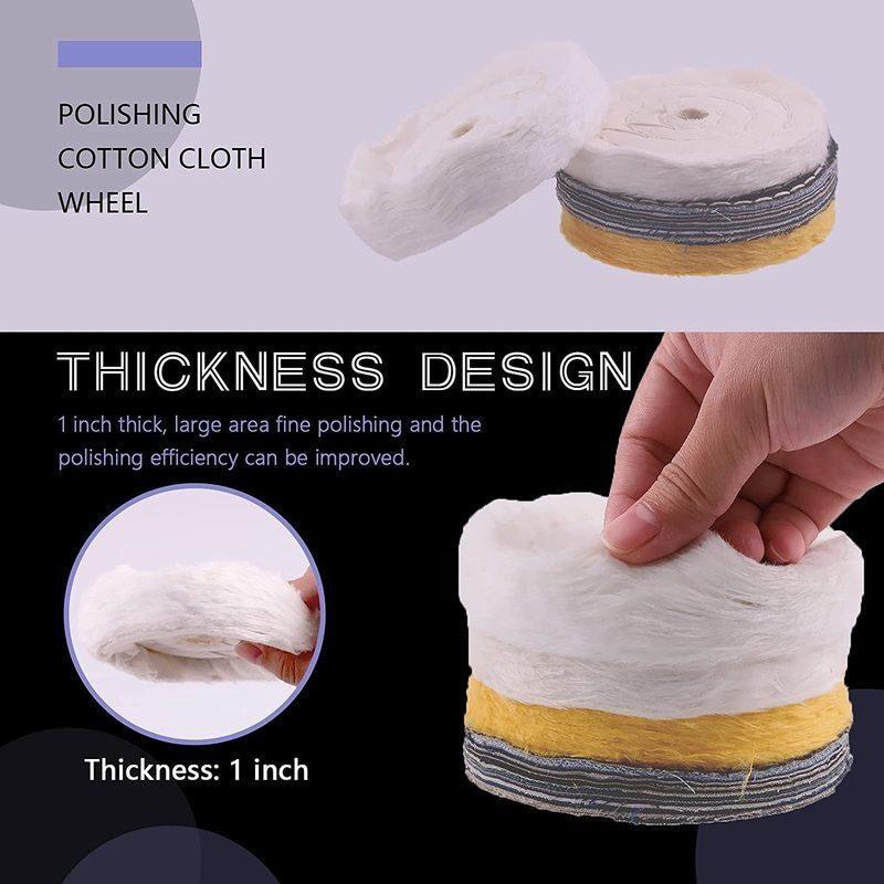 Kit de polissage, 8 disques de 4 pouces, avec pâte à polir et adaptateur pour perceuse à tige de 1/4 pouce, meuleuse à chiffon