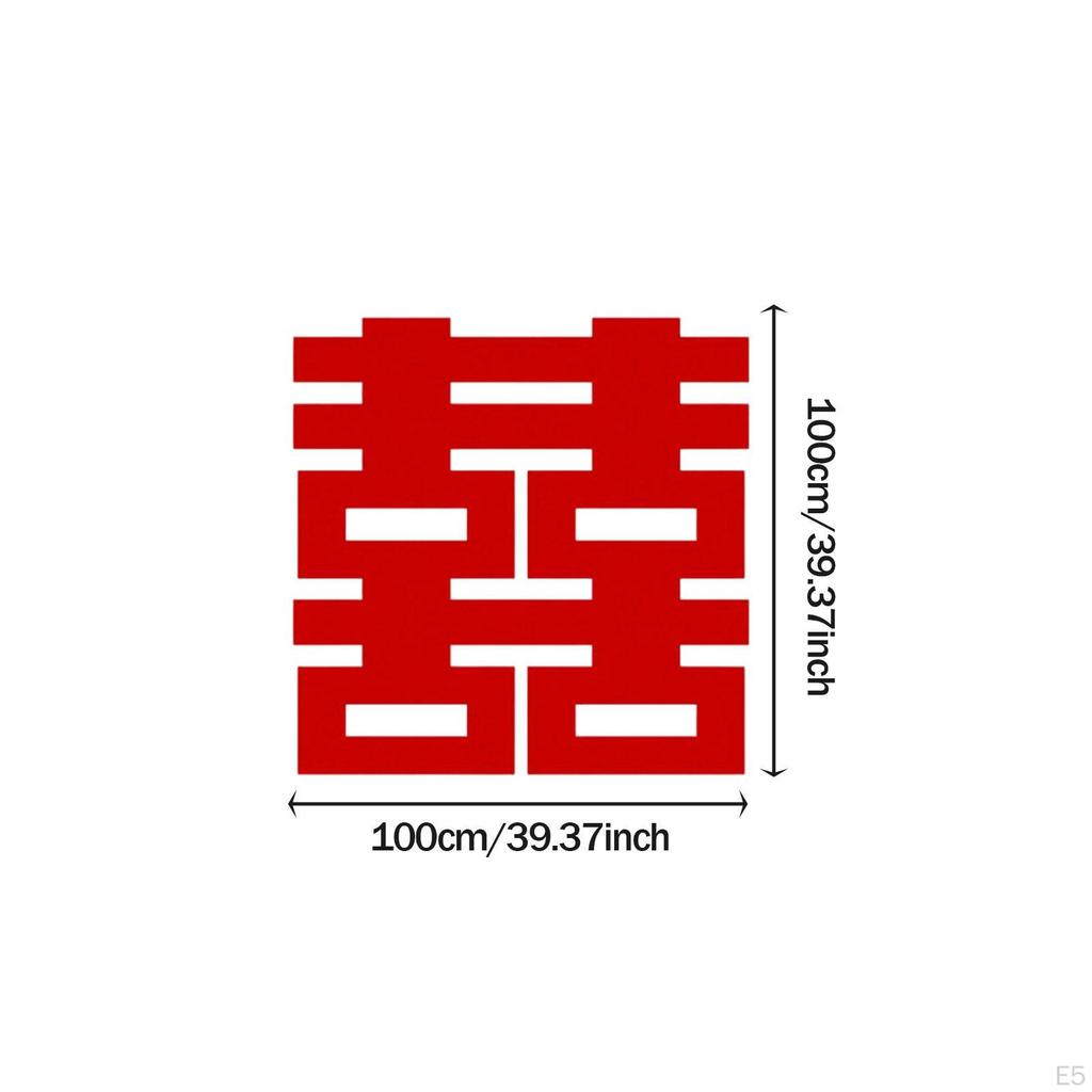 Stickers for Doors Chinese Wedding Decoration Paper Ornament Photo Requisite