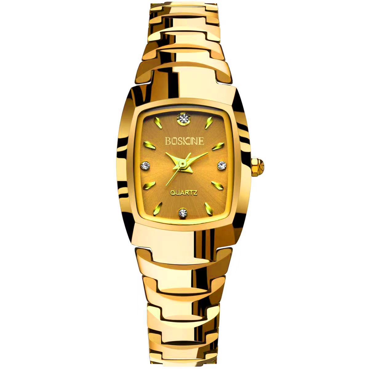 

Women s Luxury Square Quartz Watch - Authentic Waterproof Design золотой