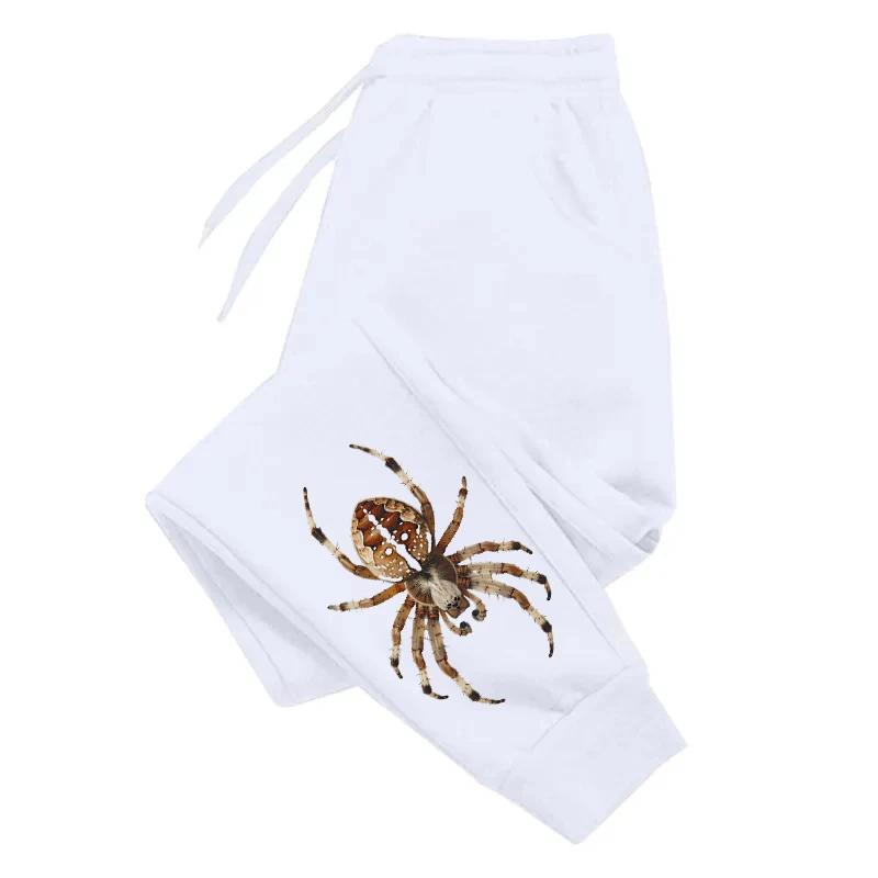 Men's Funny Sweatpants Real Spider Printed Trousers All Season Sport Jogging Pants Male Home Outdoor Comfort Soft Joggers