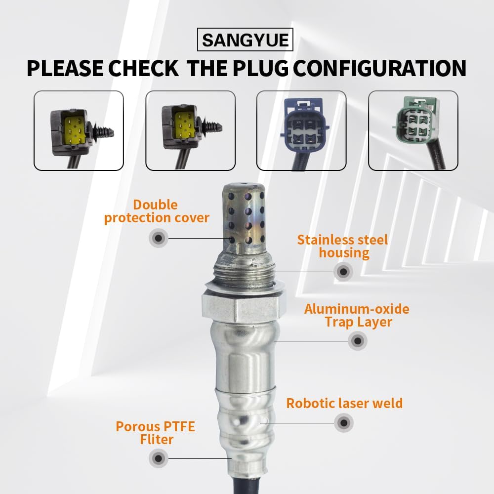 4PCS Upstream & Downstream Oxygen O2 Sensor 1 & Sensor 2 for Nissan 2005-2006 Xterra 4.0L, 2005-2006 Frontier 4.0L, 2005-2006 Pathfinder V6 4.0L