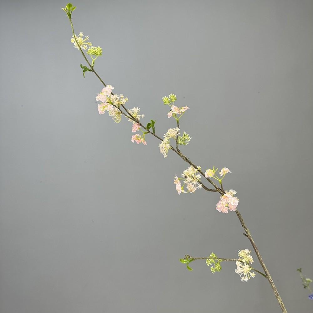 100cm Artificial Flowers Branch Decorative Long Stem Fake Snow Willow Branches Faux Silk Flowers Artificial Green Plant розовый